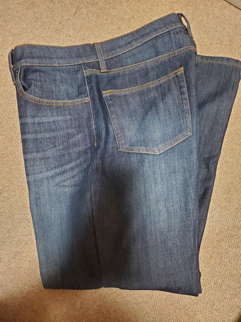 新品　タグなし　メンズ　デニム ジーンズ　ウエスト88 ストレッチ　裏起毛　LL