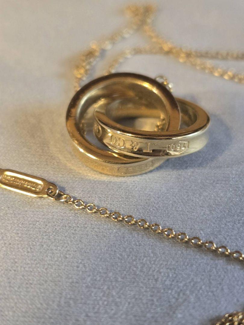 TIFFANY&Co. インターロッキング サークルネックレス K18YG