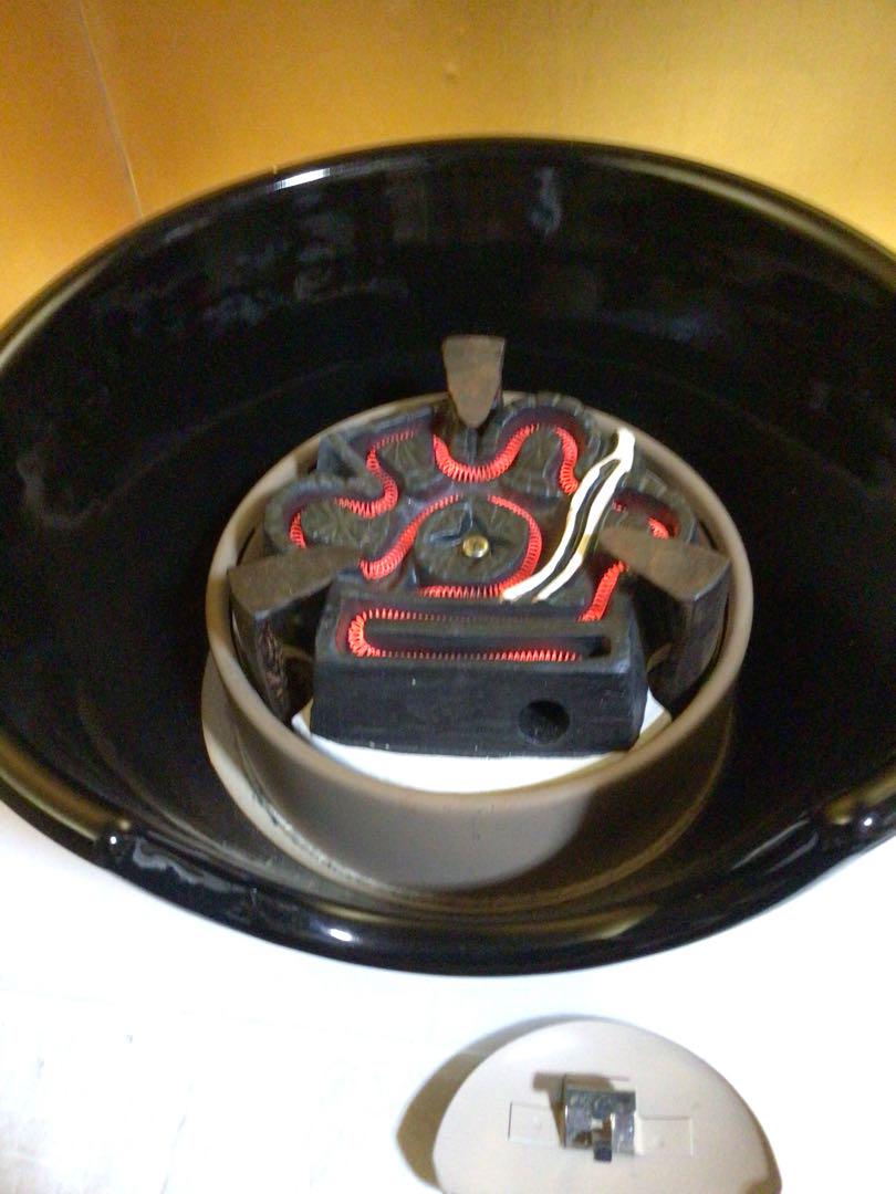 風炉型電熱器と釜のセット 箱無し 風炉型電熱器と釜のセット 箱無し