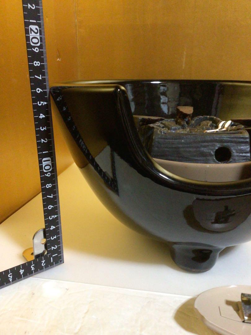 風炉型電熱器と釜のセット 箱無し 風炉型電熱器と釜のセット 箱無し