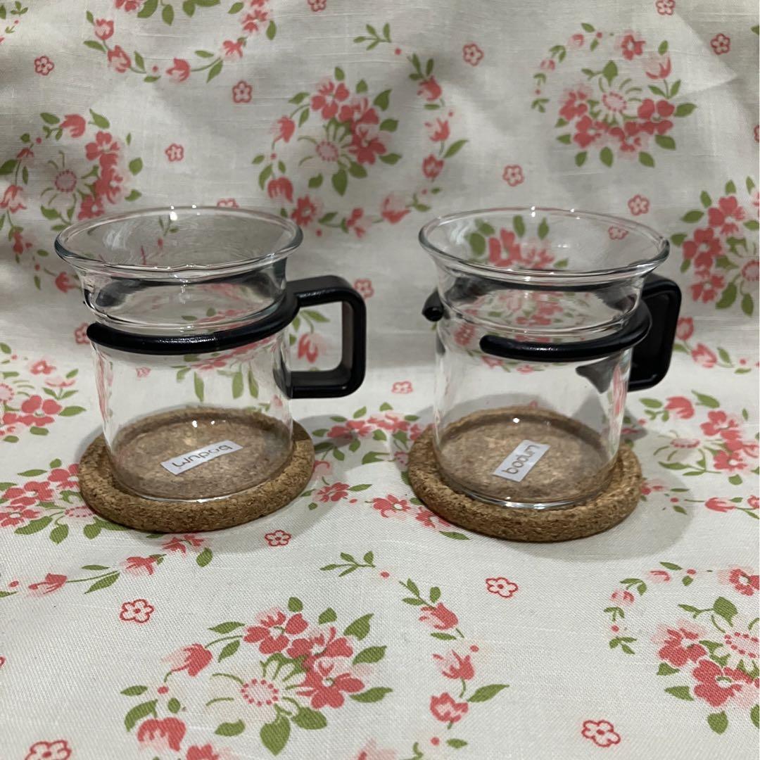 ボダムデミタスカップとコルクコースター2客セット