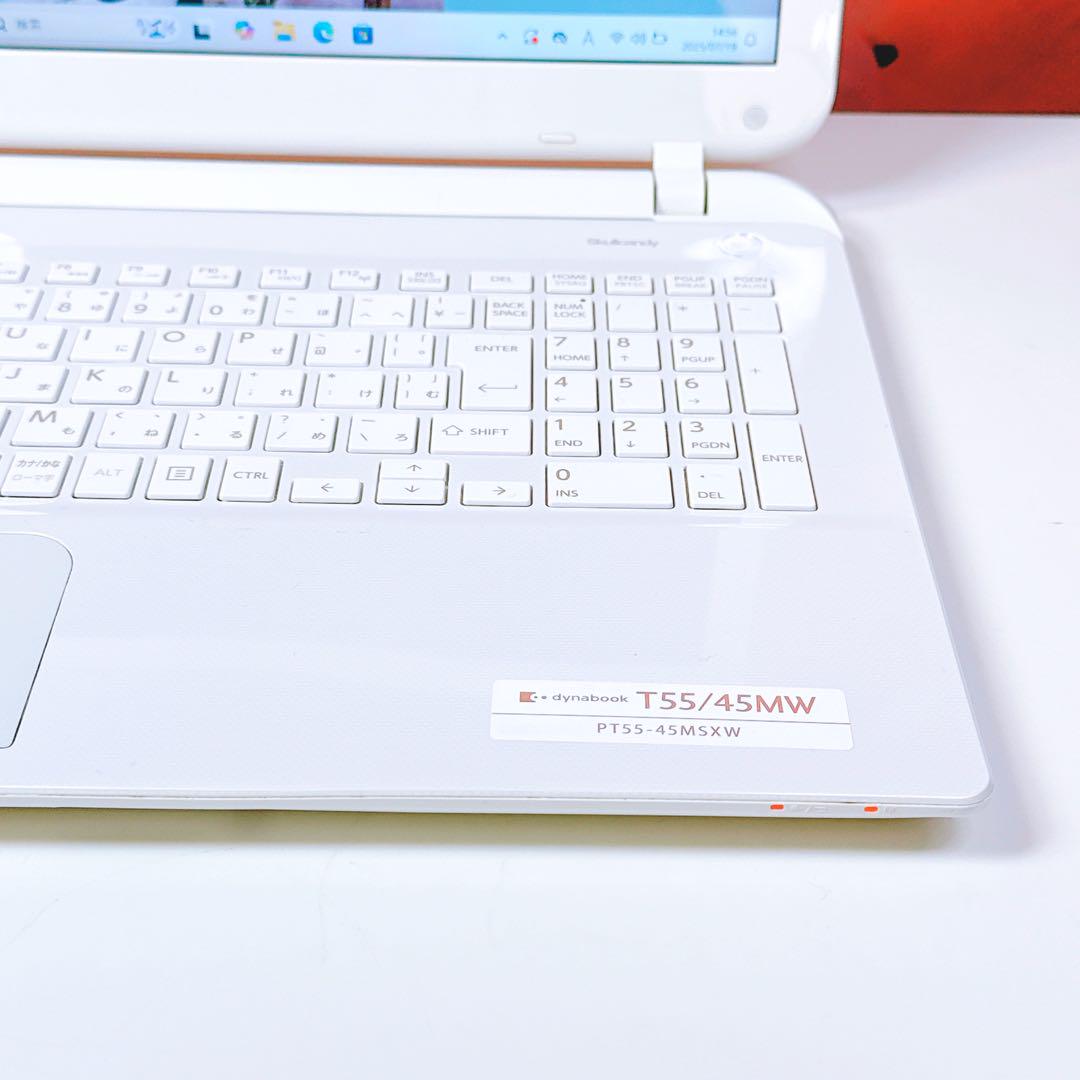 美品✨Windows11✨贅沢1TB✨お洒落ノートパソコン赤✨カメラ薄型✨初心者 Windows11薄型️超大容量1TBカメラ付きすぐ使える東芝ノート
