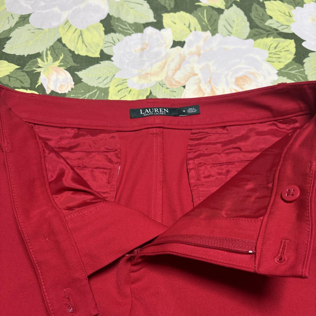 美品【値下げOK】Ralph Lauren ハーフパンツ 4 赤、レッド