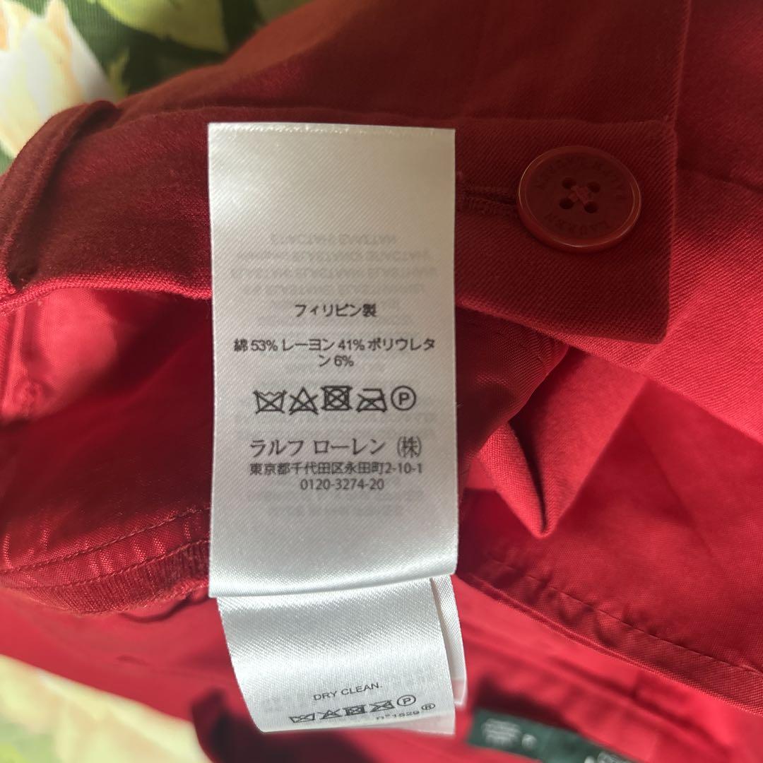 美品【値下げOK】Ralph Lauren ハーフパンツ 4 赤、レッド