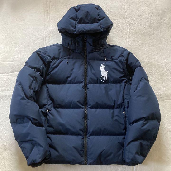 POLO Ralph Lauren ダウンジャケット フード付き ポニー刺繍 L