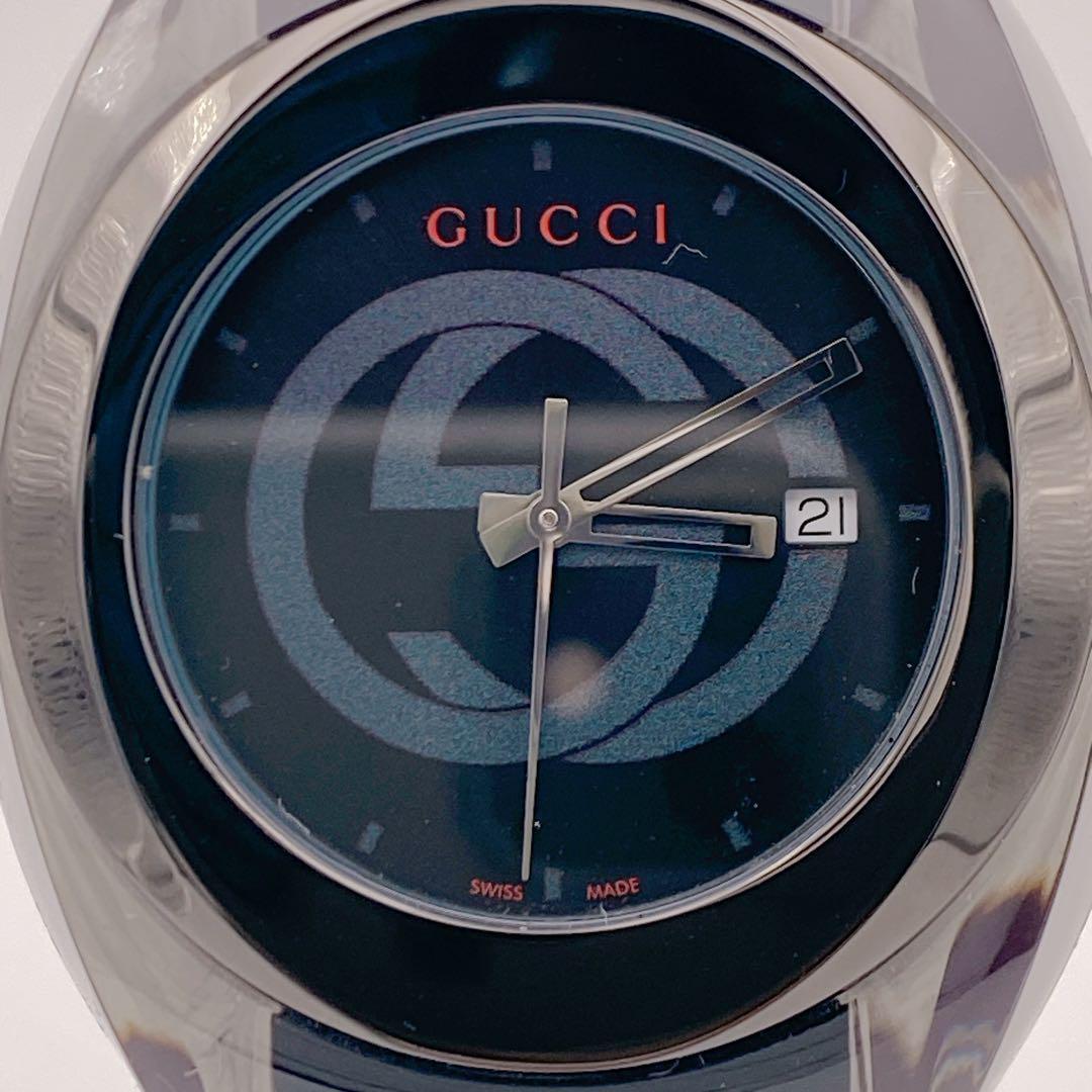 独特な店 裏蓋シール付】GUCCI グッチ メルカリ - デイト 腕時計 137.1 シンク 時計