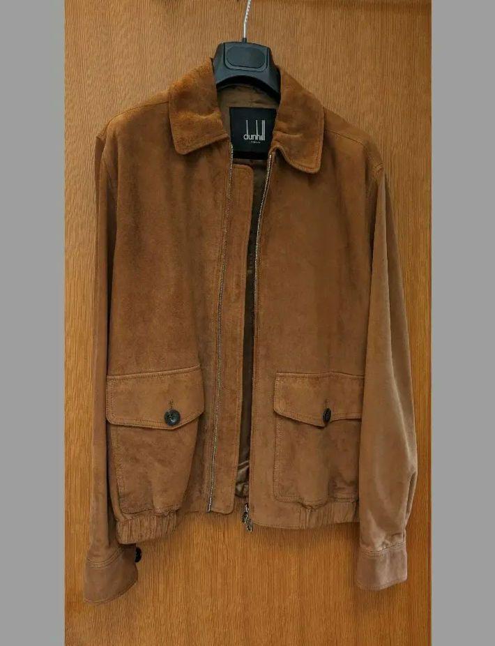 dunhillダンヒル スエードブルゾン ブラウン 定価40万 画像2