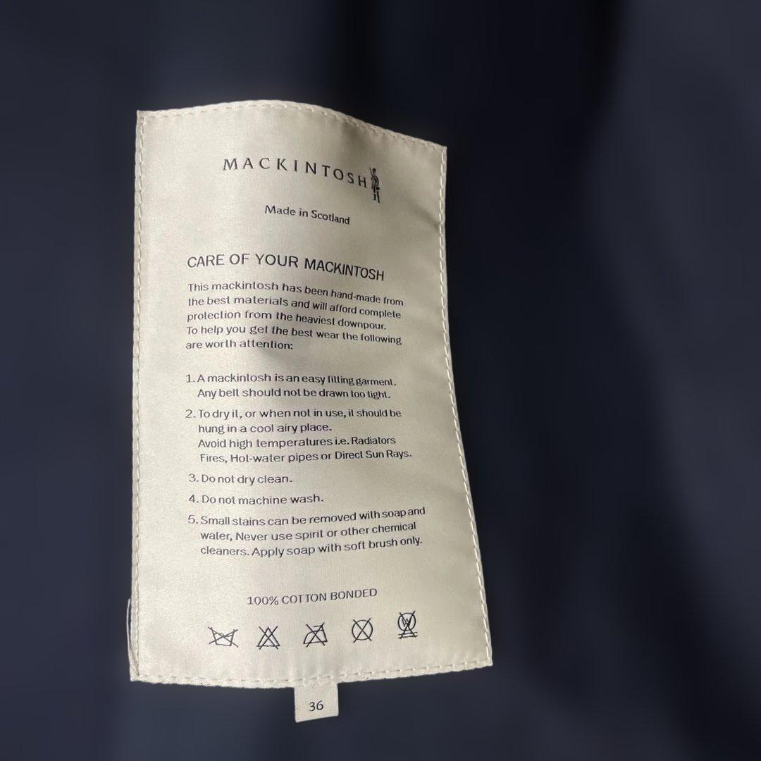 MACINTOSH ネイビー トレンチコート ◯クリップ MACINTOSH ネイビー トレンチコート ◯クリップ