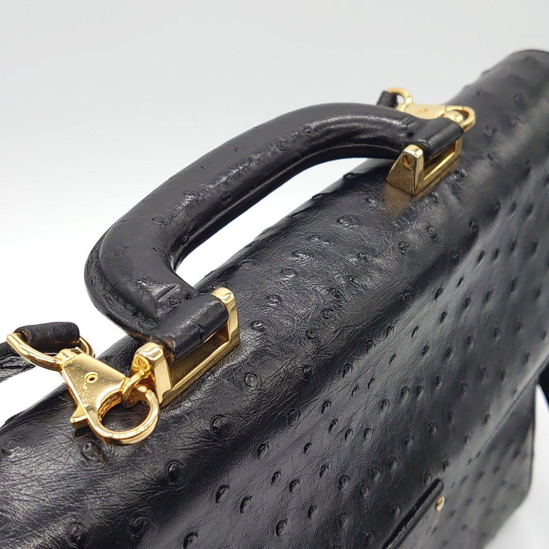 KRISTAR CROCO クリスタークロコ オーストリッチ ハンドバッグ KRISTAR CROCO クリスタークロコ オーストリッチ ハンドバッグ