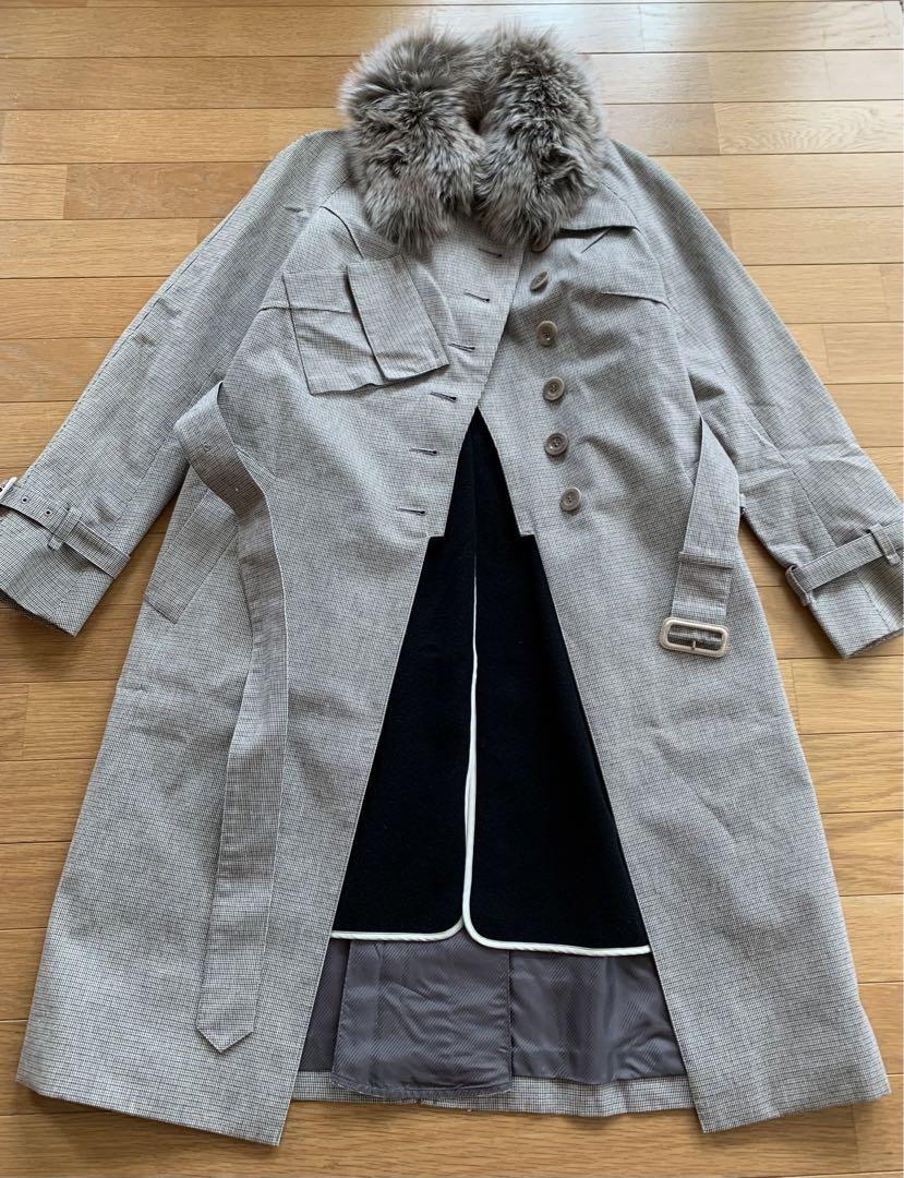 【超美品！】Aquascutum アクアスキュータム　トレンチコート　ロング　M