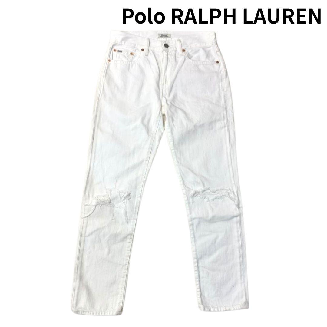 POLO RALPH LAUREN ダメージ ボーイフレンド デニムパンツ 25