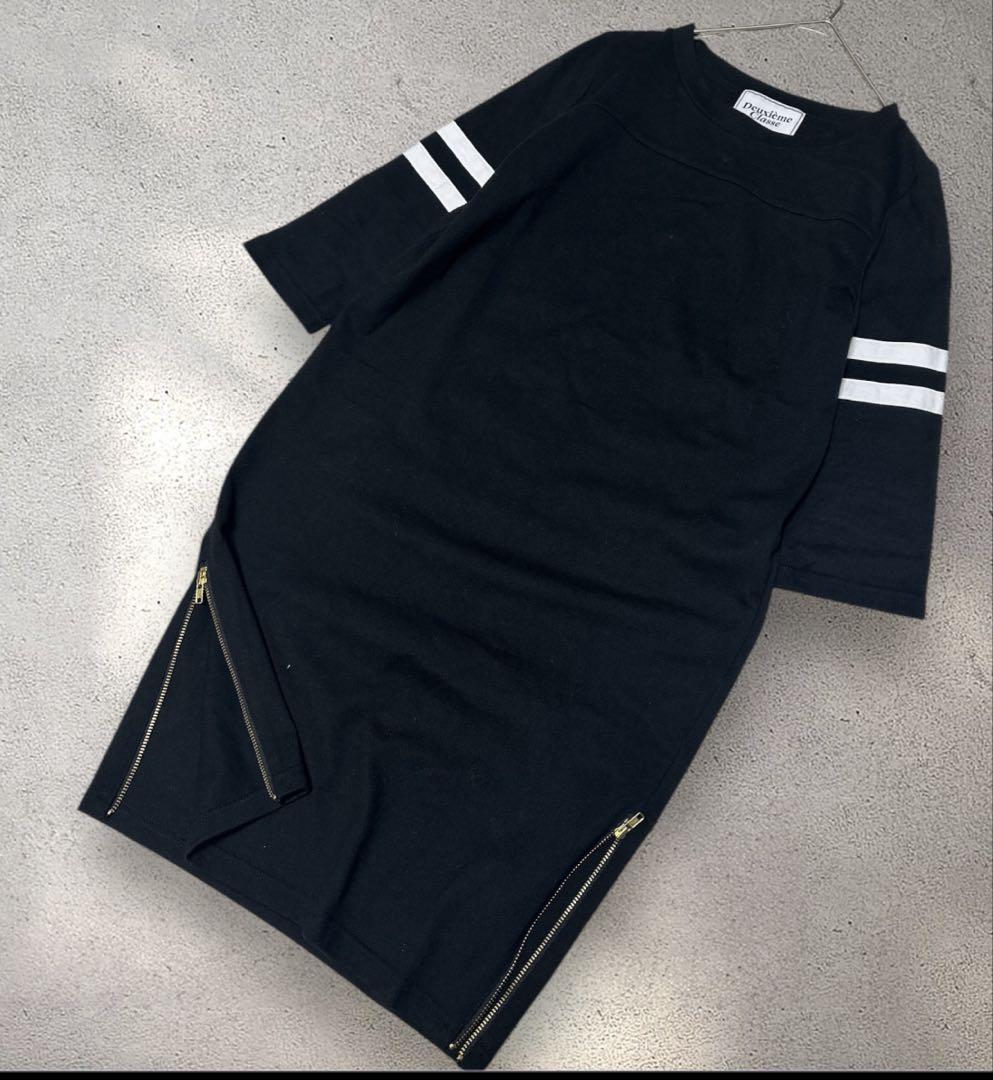 Deuxieme Classe ラインスリーブ　チュニックカットソー