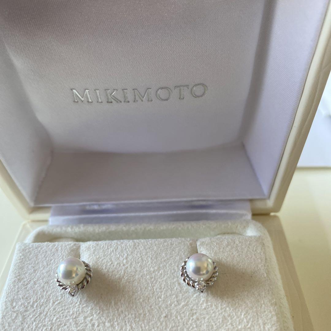 ✴︎ミキモト✴︎2wayパール & ダイヤ ピアス✴︎
