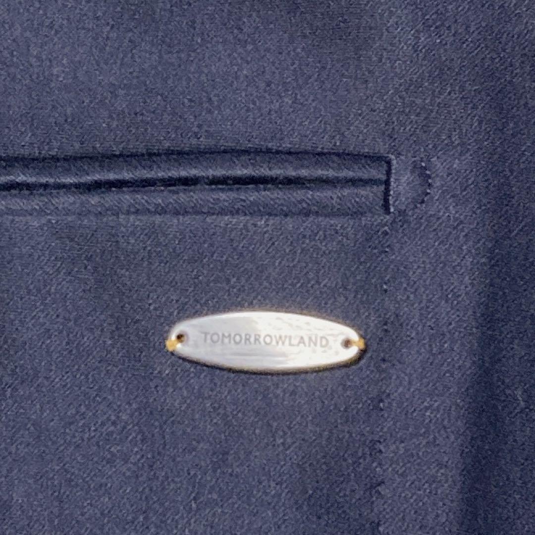 美品✨トゥモローランド 紺ブレ M 硬めのしっかり綿生地 金