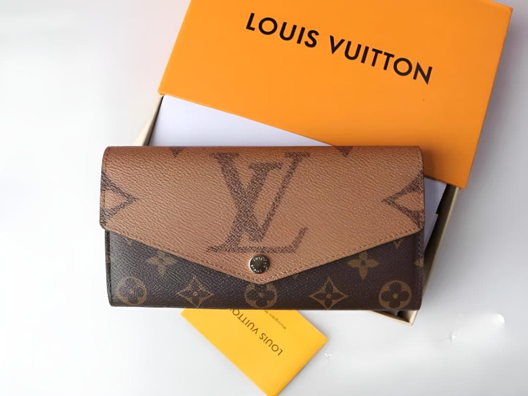 (正規品)ルイヴィトン ポルトフォイユ・サラ モノグラム・ジャイアント 長財布