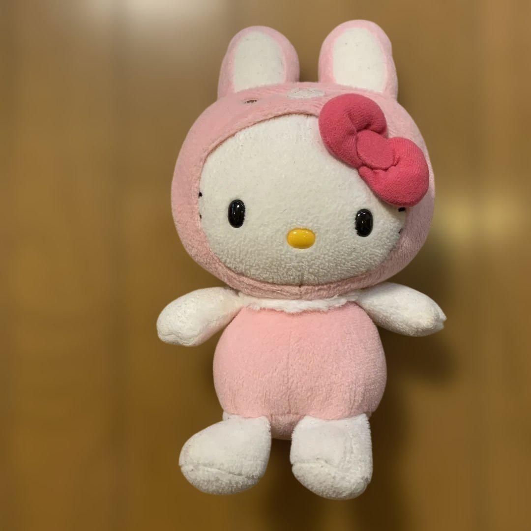 ハローキティ ぬいぐるみ 着ぐるみ うさぎ ハローキティ ぬいぐるみ グラデーション着ぐるみうさぎ ピンク