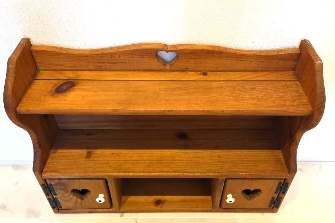 ハート型引き出し付き目立った傷や汚れなし