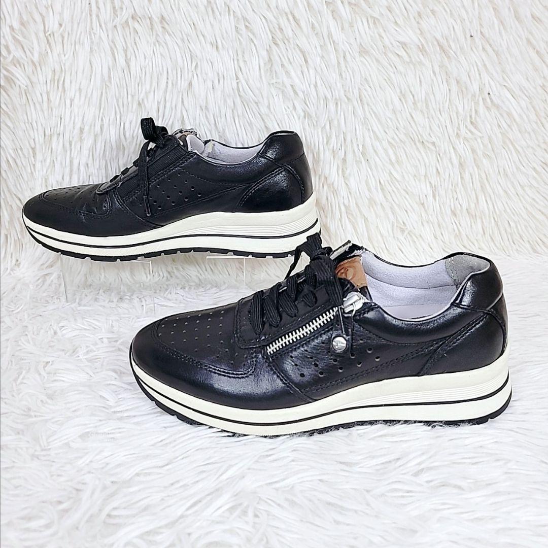 美品✨タマリス PURE RELAX サイドジップスニーカー レザー/パンチング 美品✨タマリス PURE RELAX サイドジップスニーカー レザー/パンチング