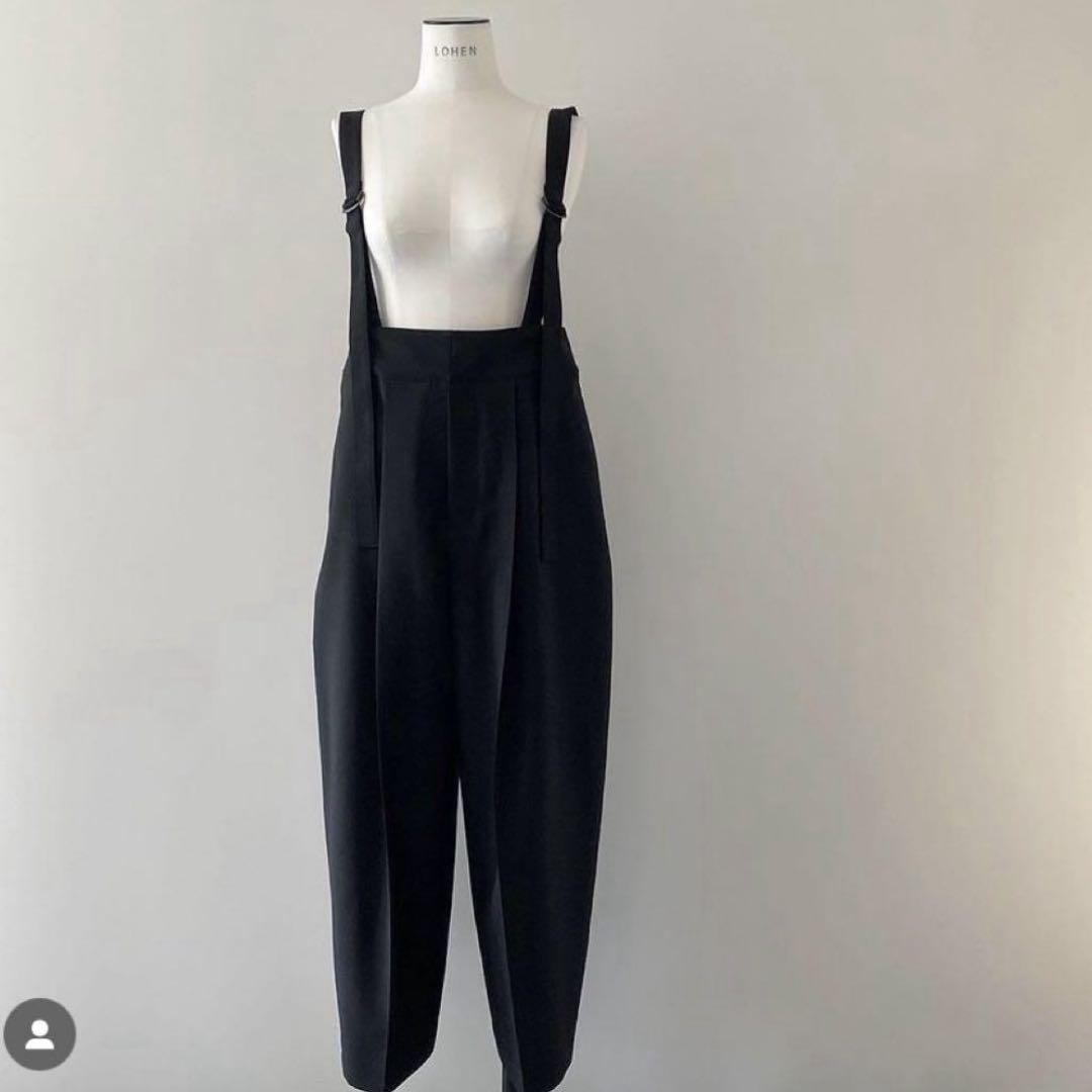 LOHEN ローヘン サスペンダーエッグパンツ 黒 36