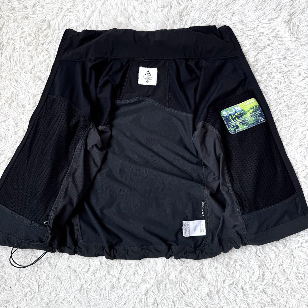 NIKE ACG ナイキ サンファーラージャケット 2way 刺繍ロゴ 黒 XL NIKE ACG ナイキ サンファーラージャケット 2way 刺繍ロゴ 黒 XL