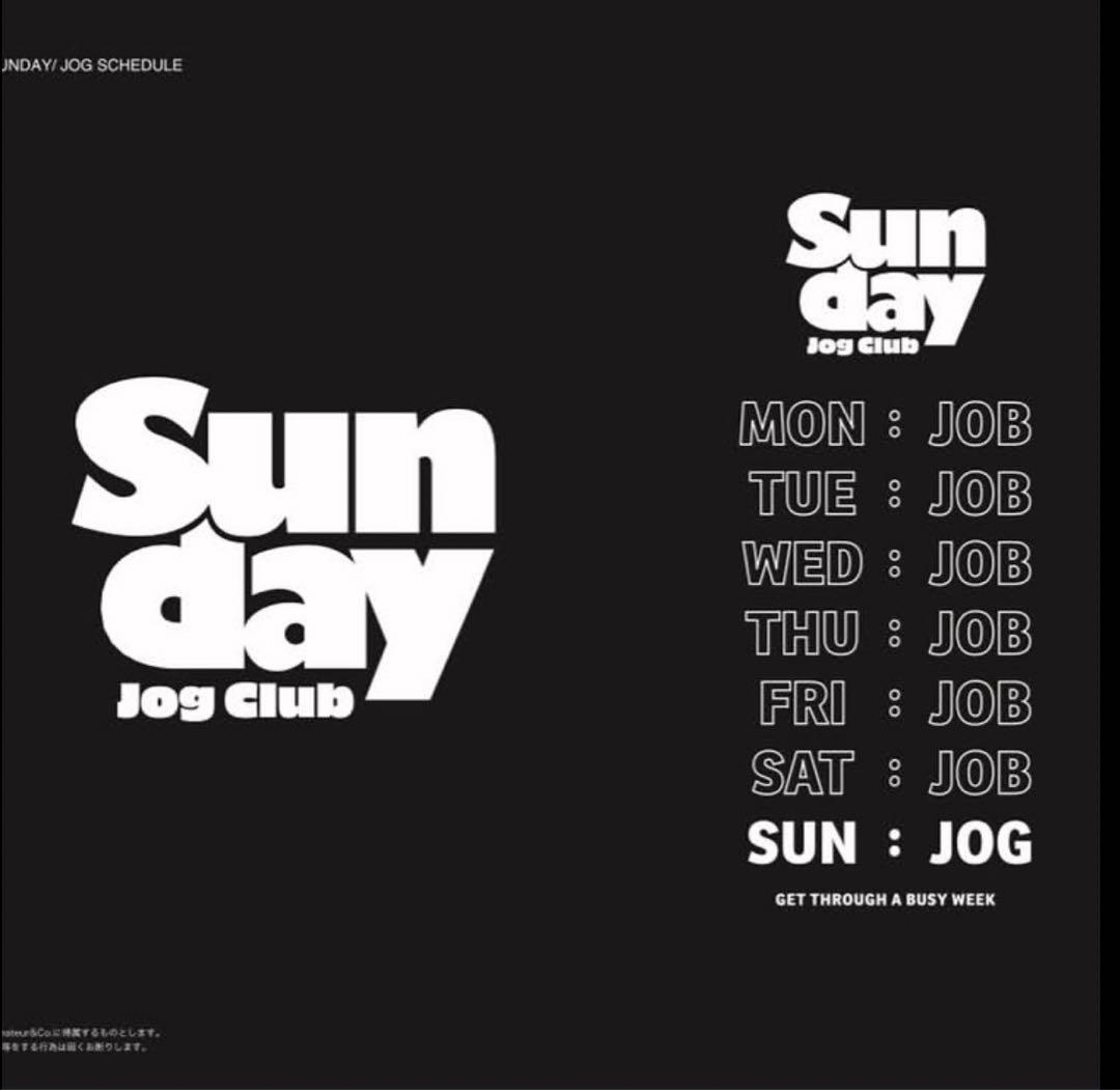 Sunday jog club サンデージョグクラブ 長袖Tシャツ L