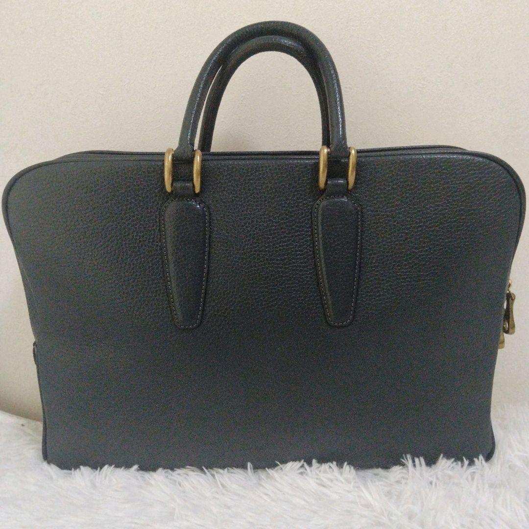 【美品】トフアンドロードストーン ブリーフケース バッグ ダークネイビー