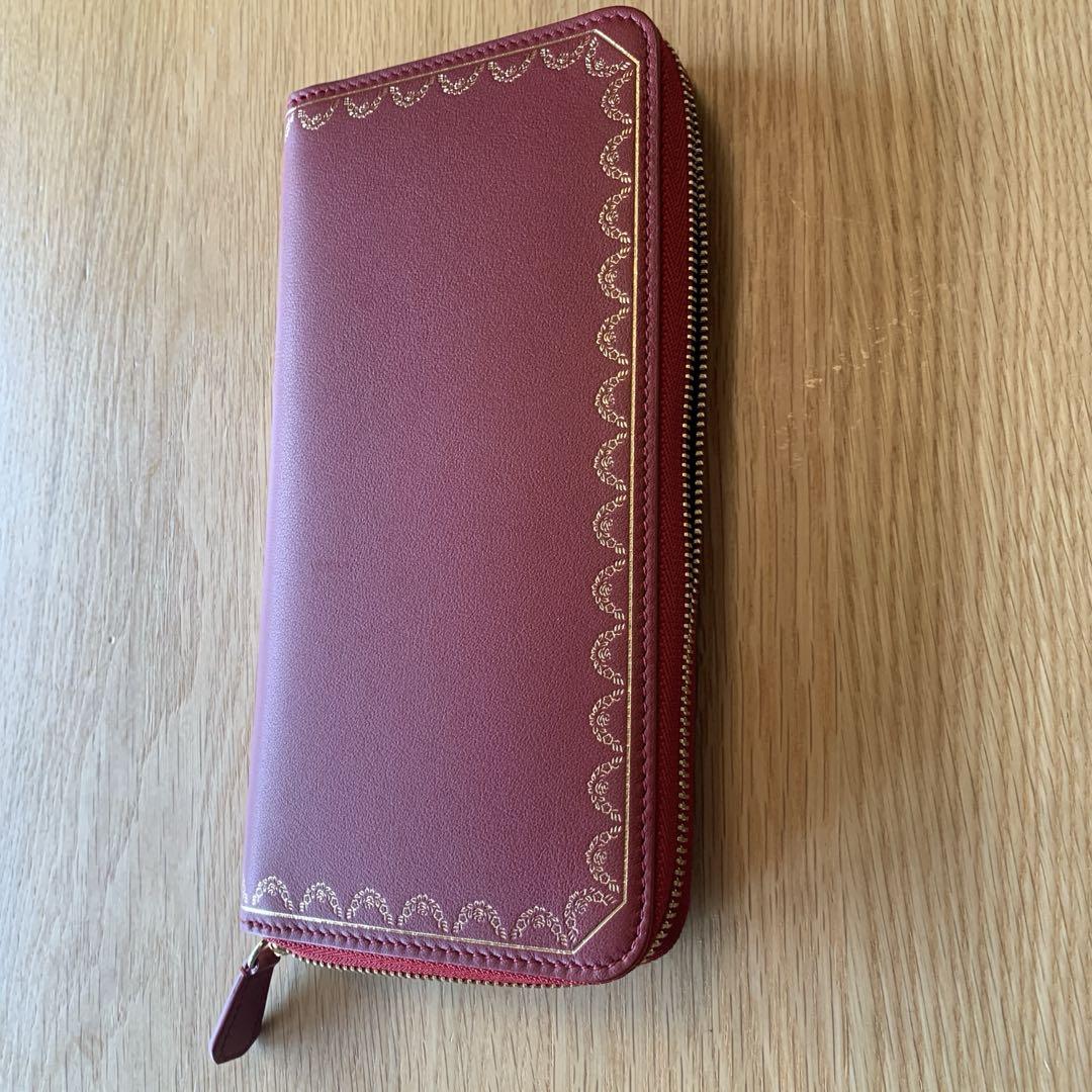 Cartier カルティエ ガーランドドゥカルティエ レッド ジップ