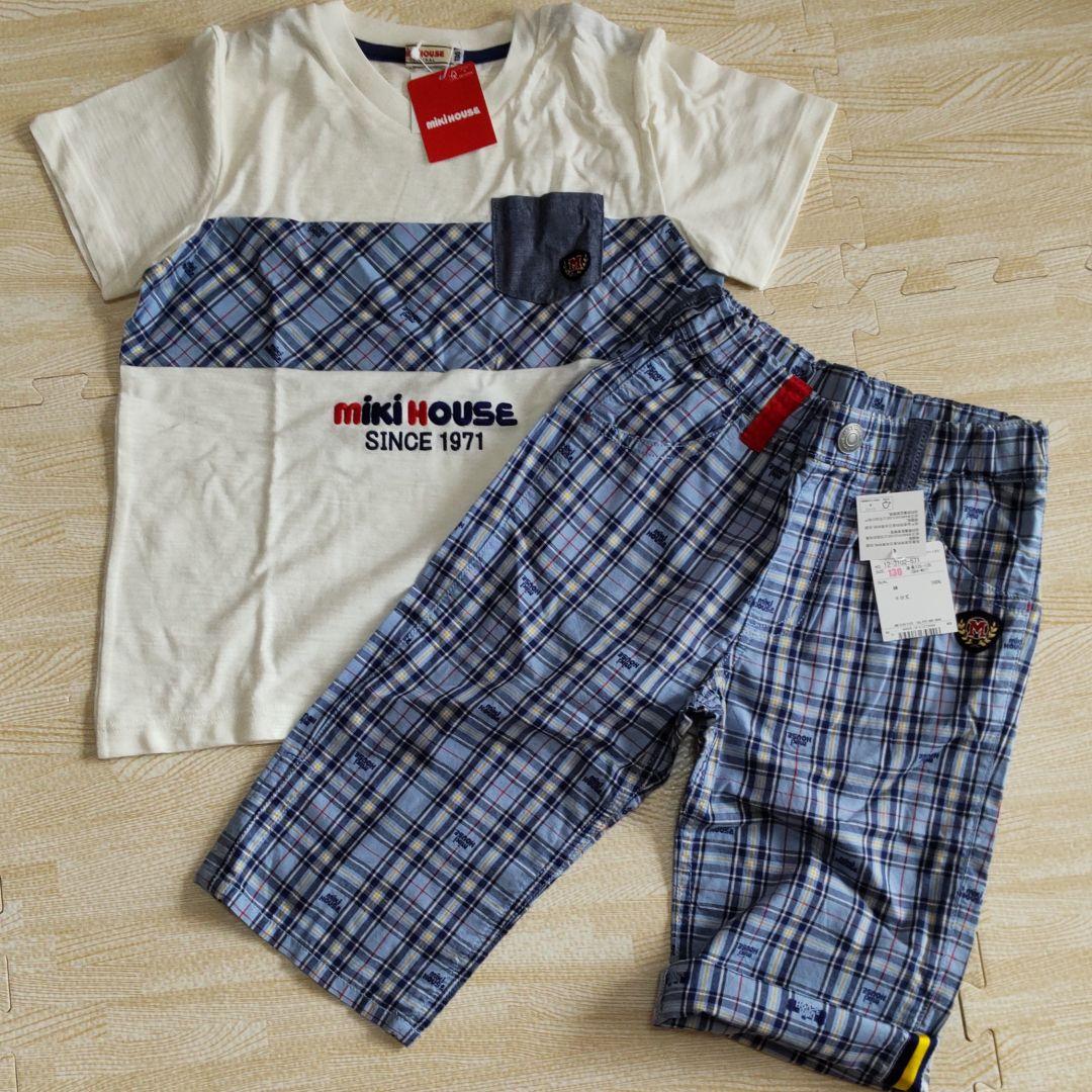 ⭐️新品未使用⭐️MIKI HOUSE Tシャツ 六分丈パンツ セット