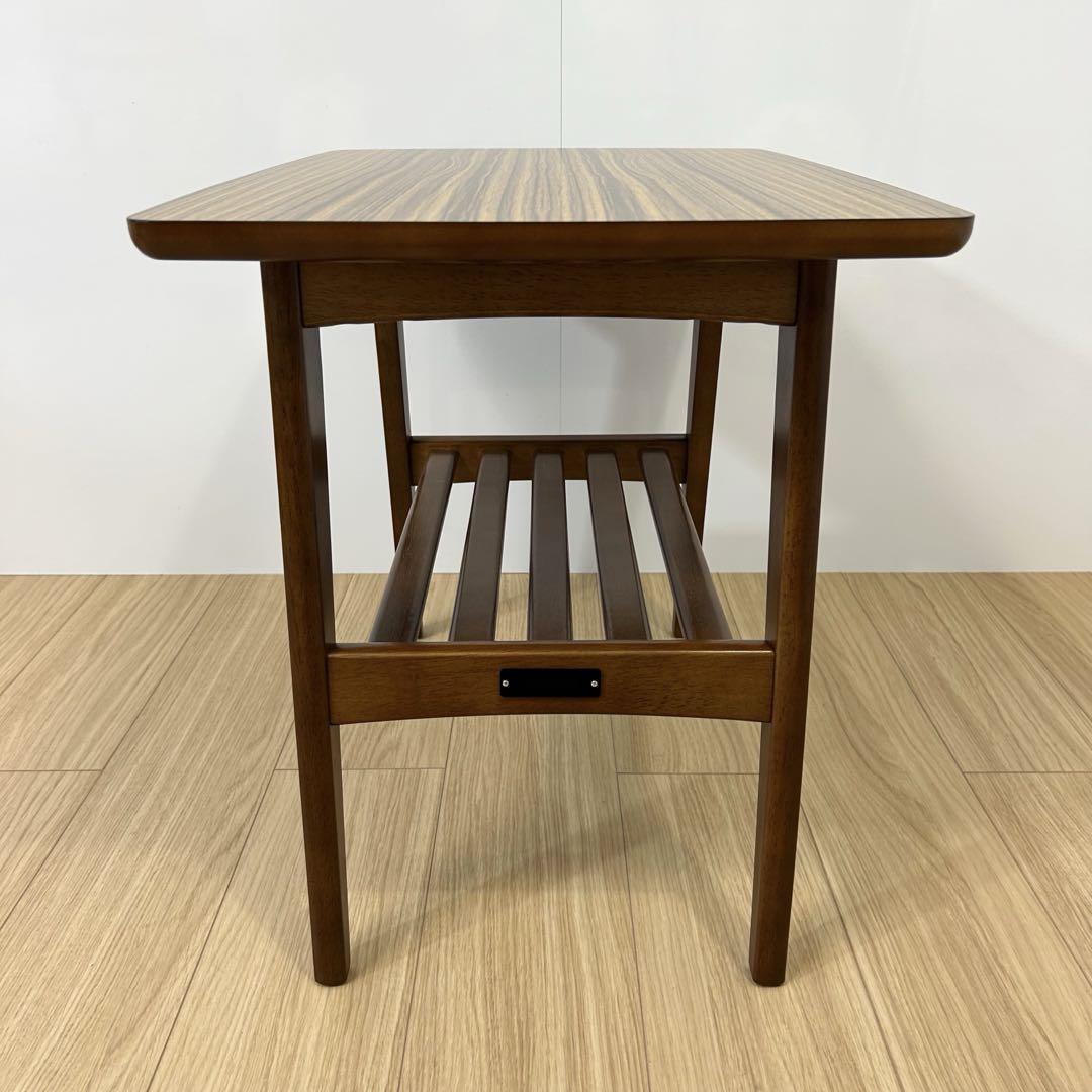 美品 カリモク60 リビングテーブル小 ウォールナット サイド