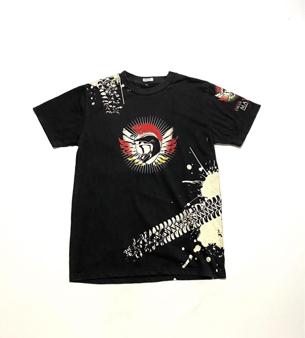 2000年代製 モトクロス・グランプリ オリジナルTシャツ 全面プリントタイヤ痕