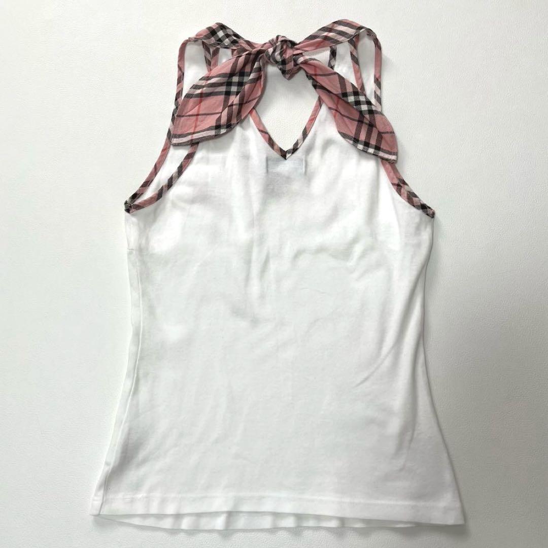 バーバリー　ブルーレーベル　38 ホルターネック 超美品 BURBERRY BLUE LABEL ホルターネック ワンピース 38