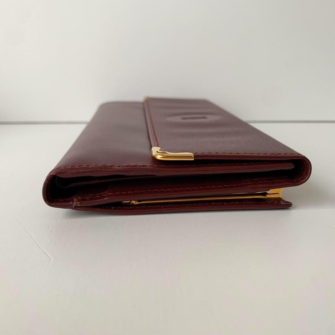 【Cartier】カルティエ　長財布　マストライン　バーガンディ　ボルドー　新品