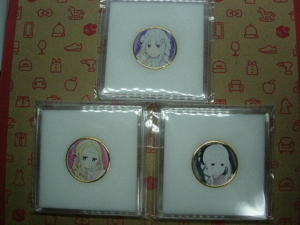 記念メダル1003L45●Re:ゼロから始めるエミリアの誕生日生活 3枚セット
