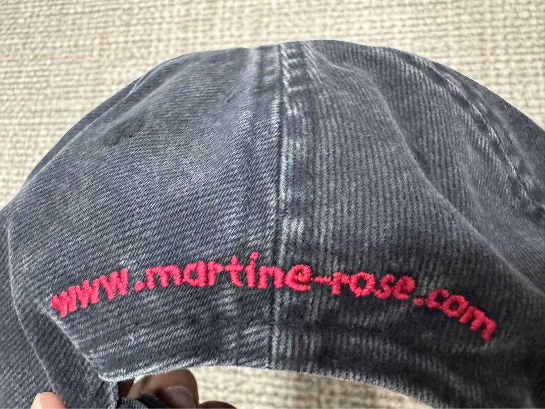 帽子 MARTINE ROSE CUT PEAK BACK CAP