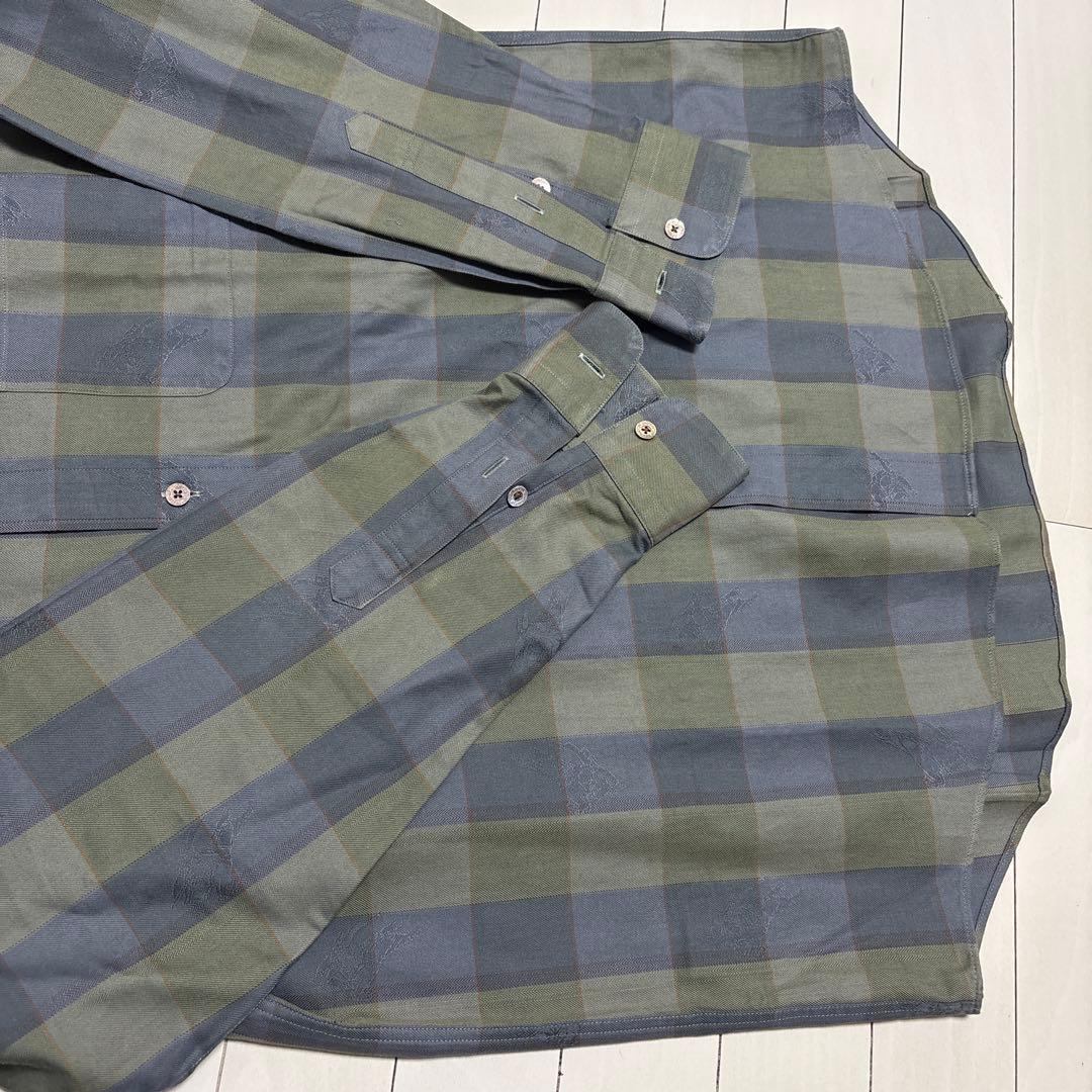 BURBERRYS バーバリーズ シャドーホース 総柄 90s チェックシャツ