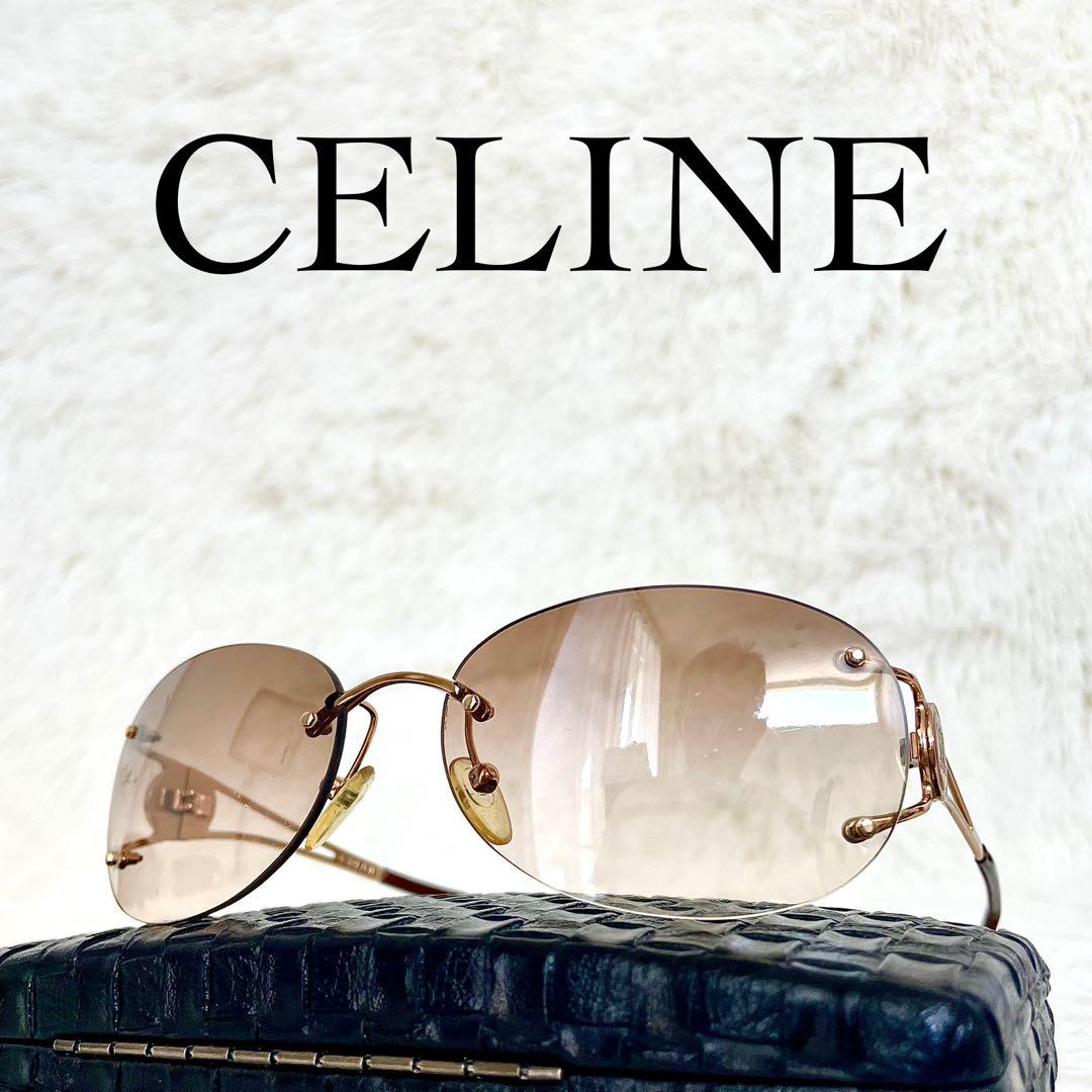 CELINE ブラウン グラデーションレンズ サングラス CELINE サングラス ブラウンレンズ グラデーション ゴールド