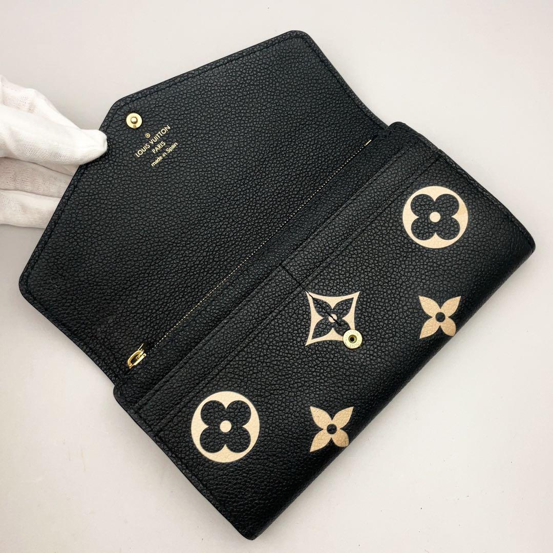現行モデル★定価13.8万★ルイヴィトン サラ NM バイカラー 長財布 黒