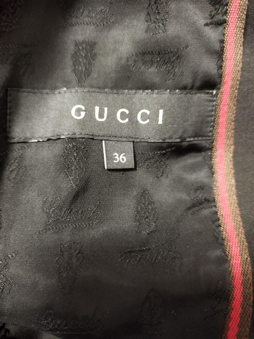 GUCCI ブラック テーラードジャケット
