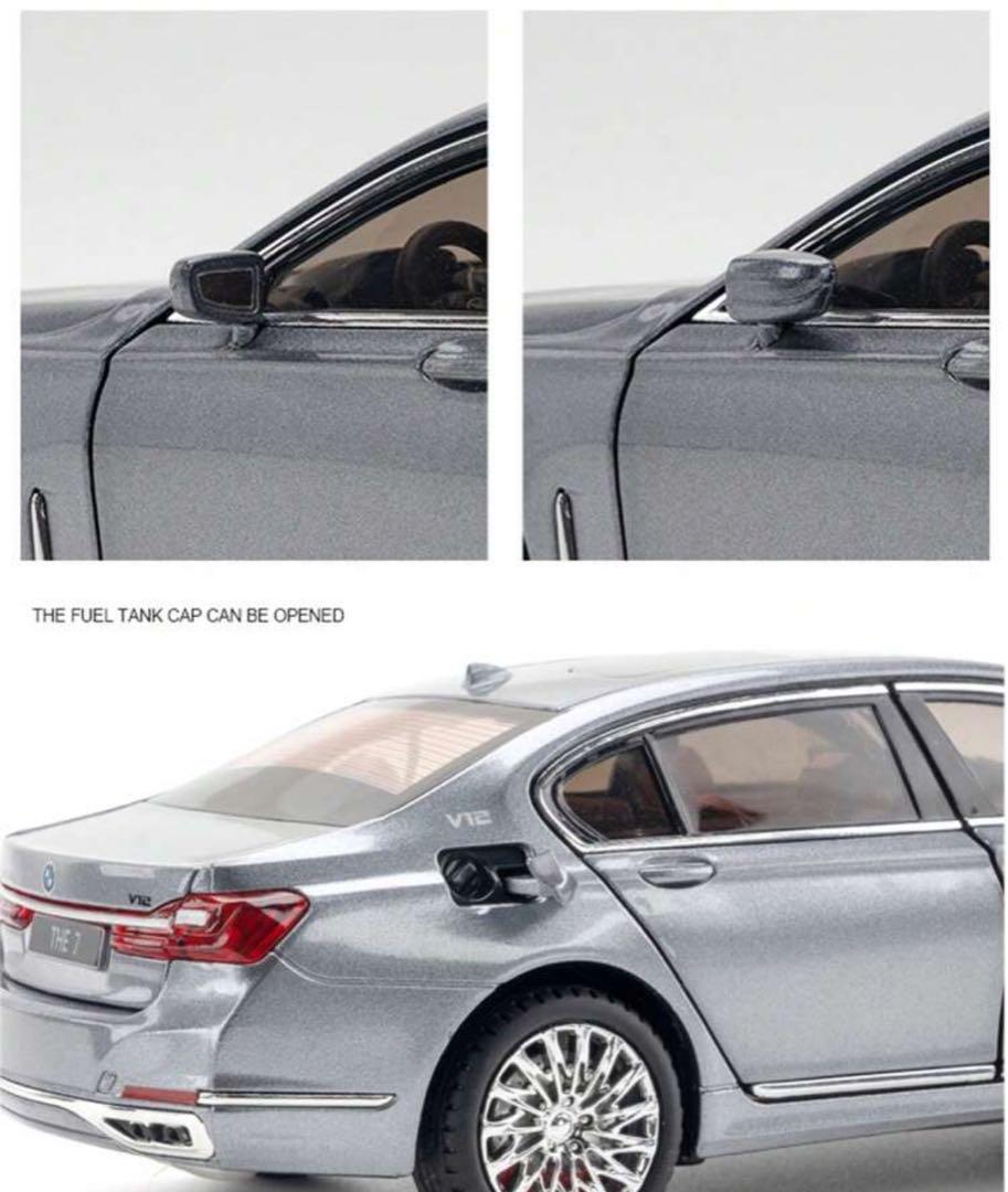 BMW 7シリーズ ミニカー ブラック、 シルバー