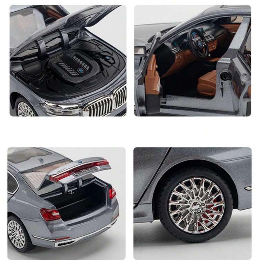BMW 7シリーズ ミニカー ブラック、 シルバー