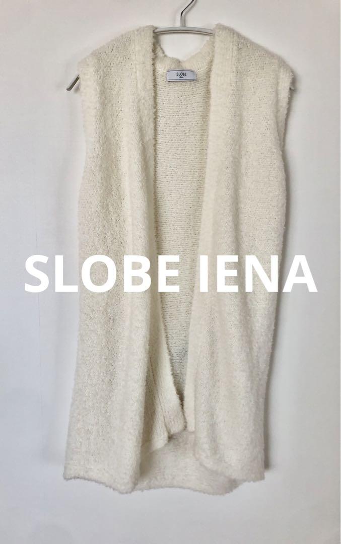 スローブ イエナ SLOBE IENA ロングベスト ジレ オフホワイト