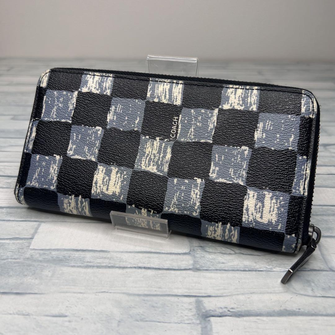 20 極美品　　COACH コーチ ラウンドファスナー　長財布