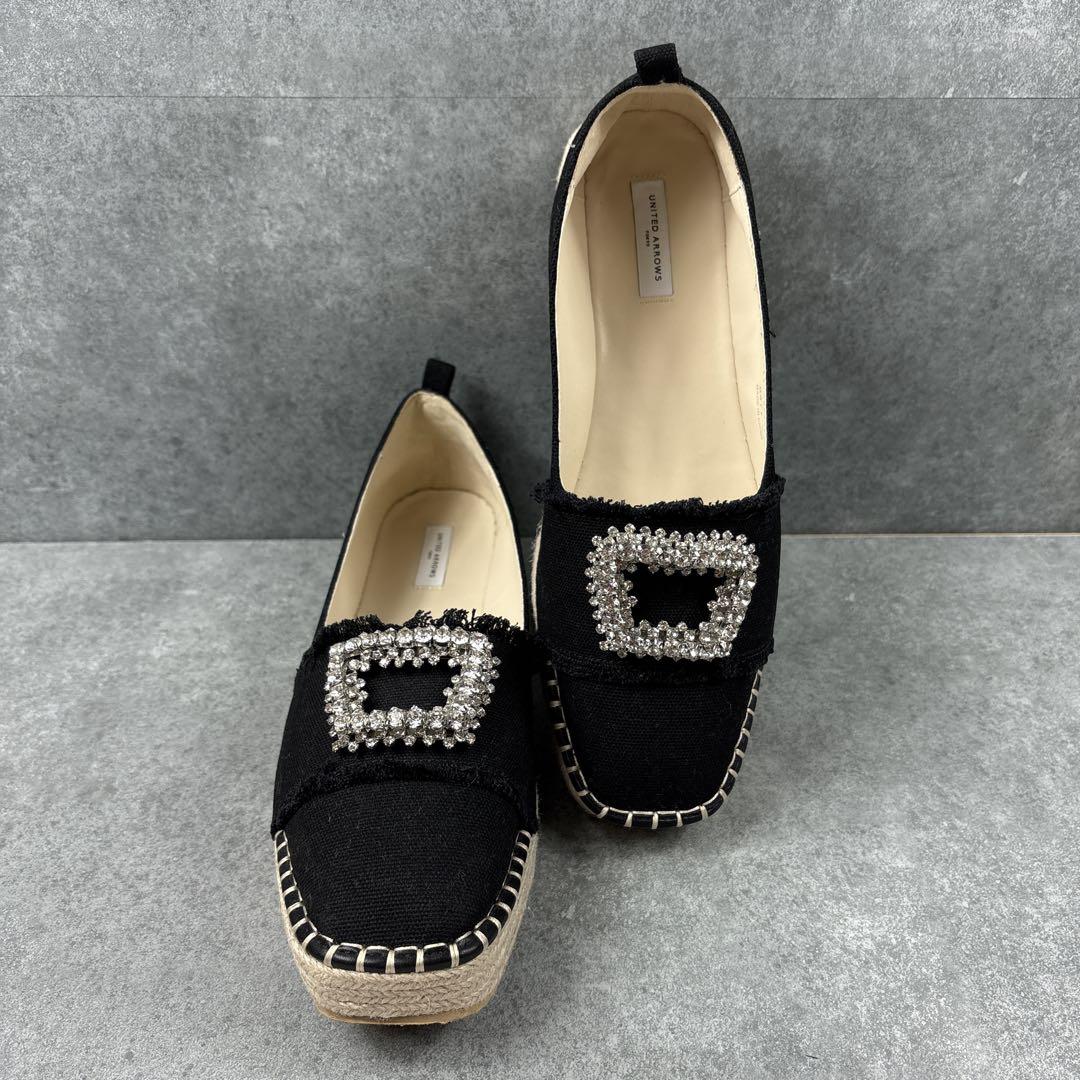 美品✨ ユナイテッドアローズ ビジュー エスパドリーユ 38
