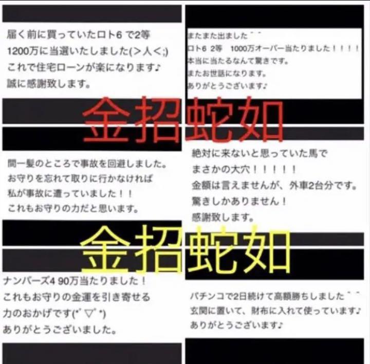 8億 お守り 2枚 白蛇 縁起物 財布に 繁栄 富 メルカリ