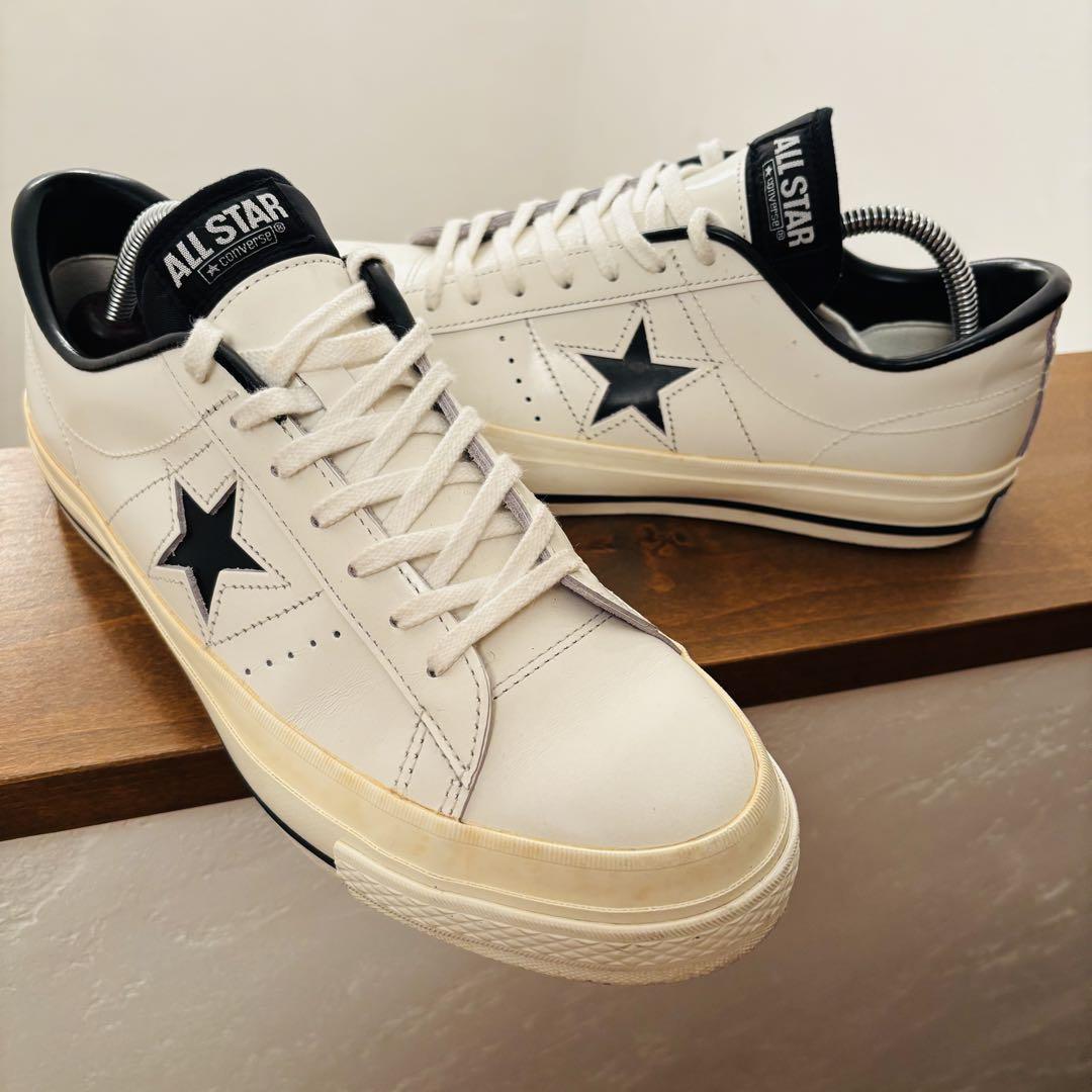 人気美品　CONVERSE ONE STAR J ホワイト　8 1/2