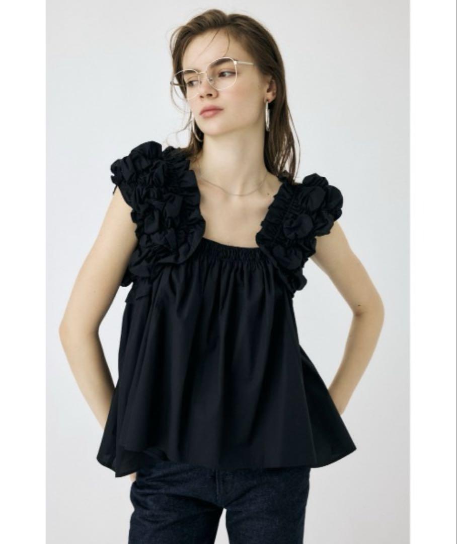 未開封　MOUSSY SHOULDER FRILLS トップス　フリルトップス