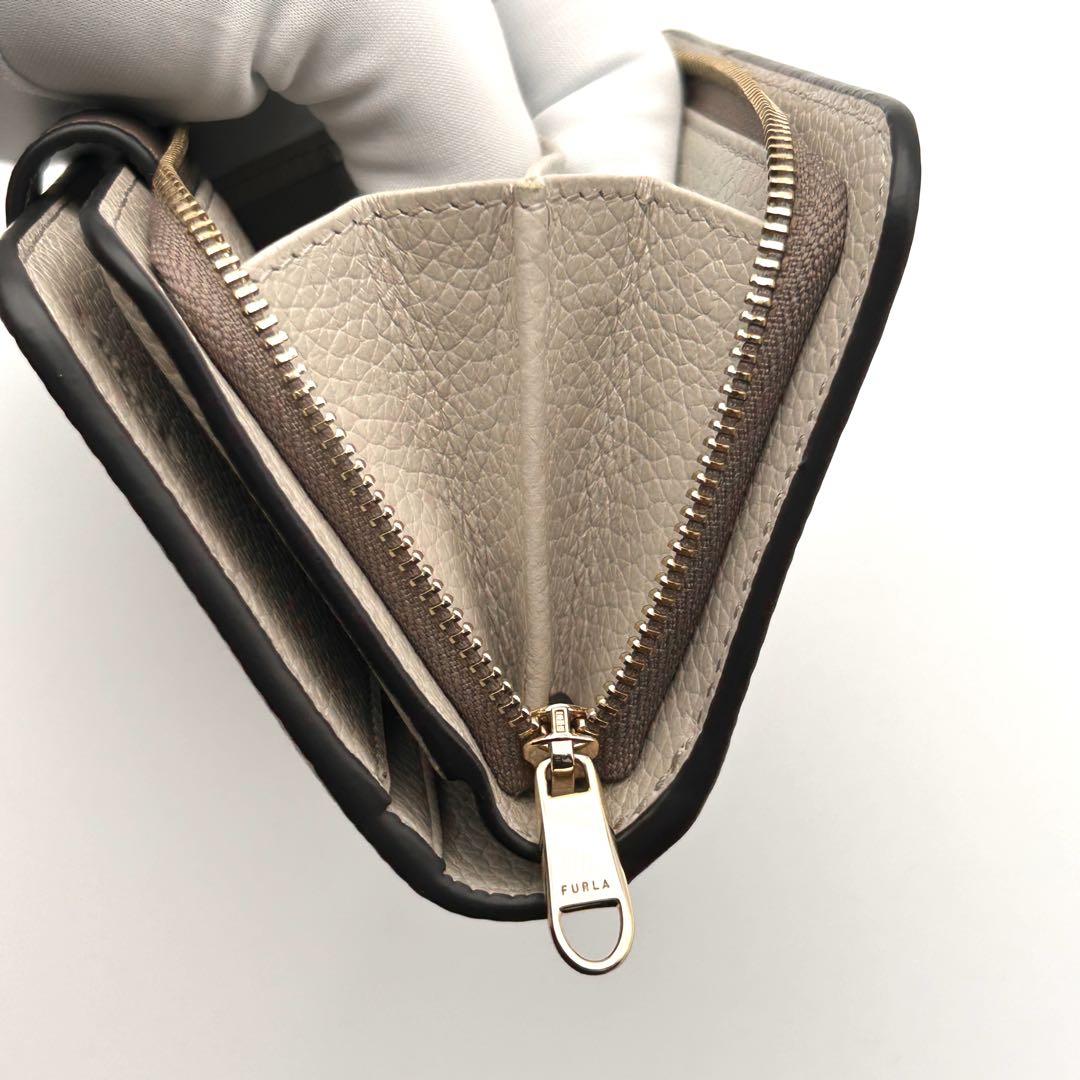 FURLA フルラ 二つ折り財布 コンパクト ブラウン