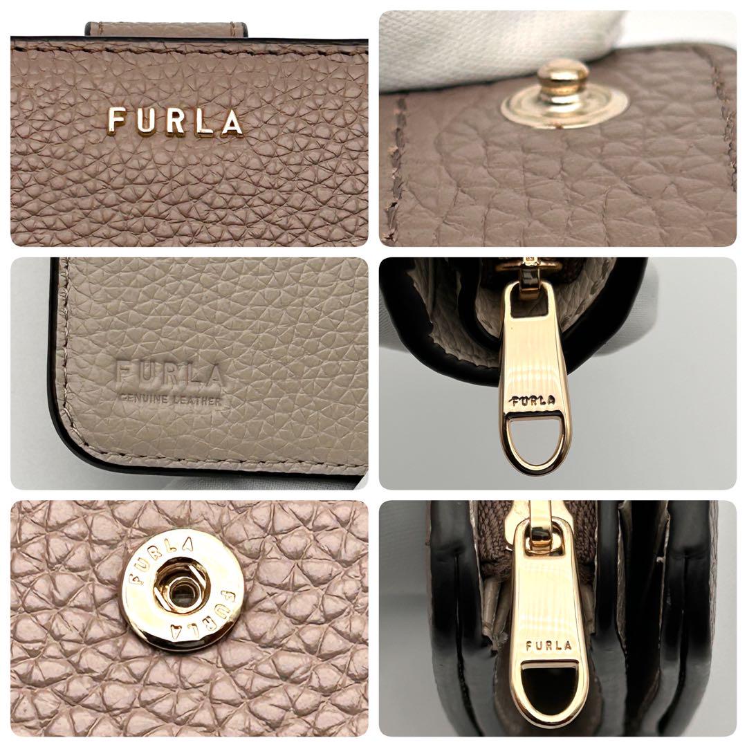 FURLA フルラ 二つ折り財布 コンパクト ブラウン