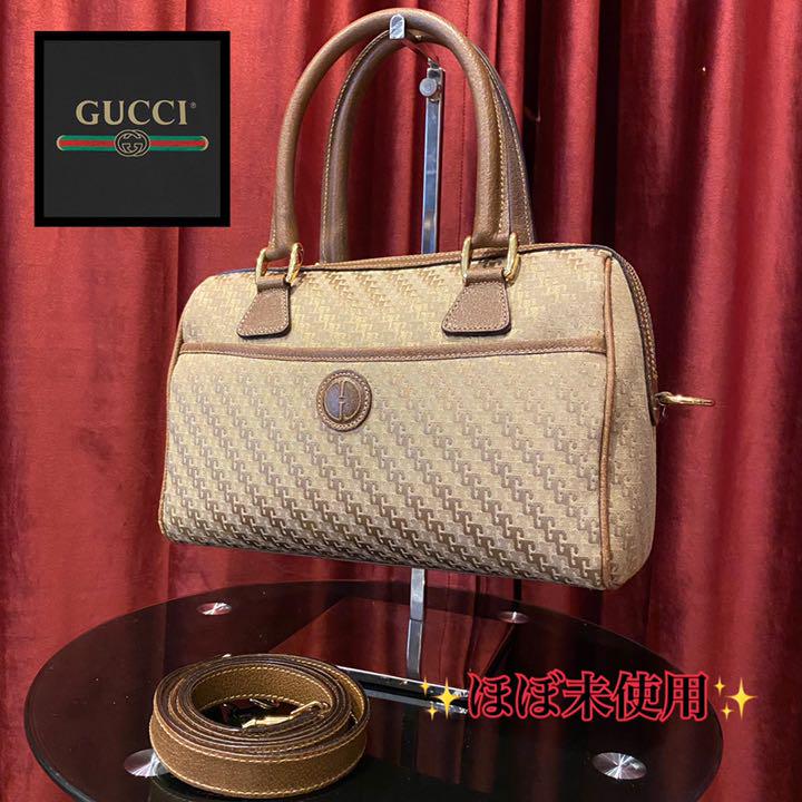 42%割引オレンジ系素敵な GUCCI グッチ オールドグッチ GG柄 本物の製品を販売する GUCCI オールドグッチGG柄2wayショルダーバッグ ショルダーバッグ