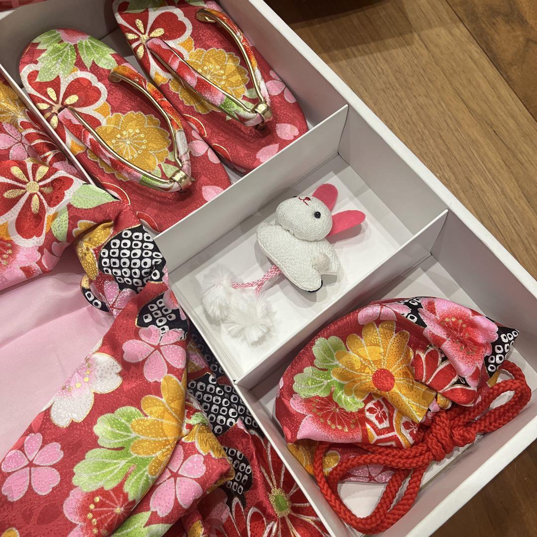 ★美品★ 3歳女児 被布 七五三着物 6点セット